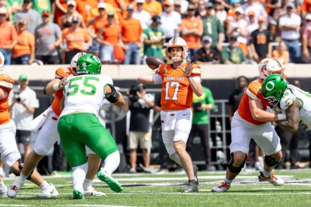WVU Defense Prepares For Oklahoma State QB Drew Mestemaker's Quick Release